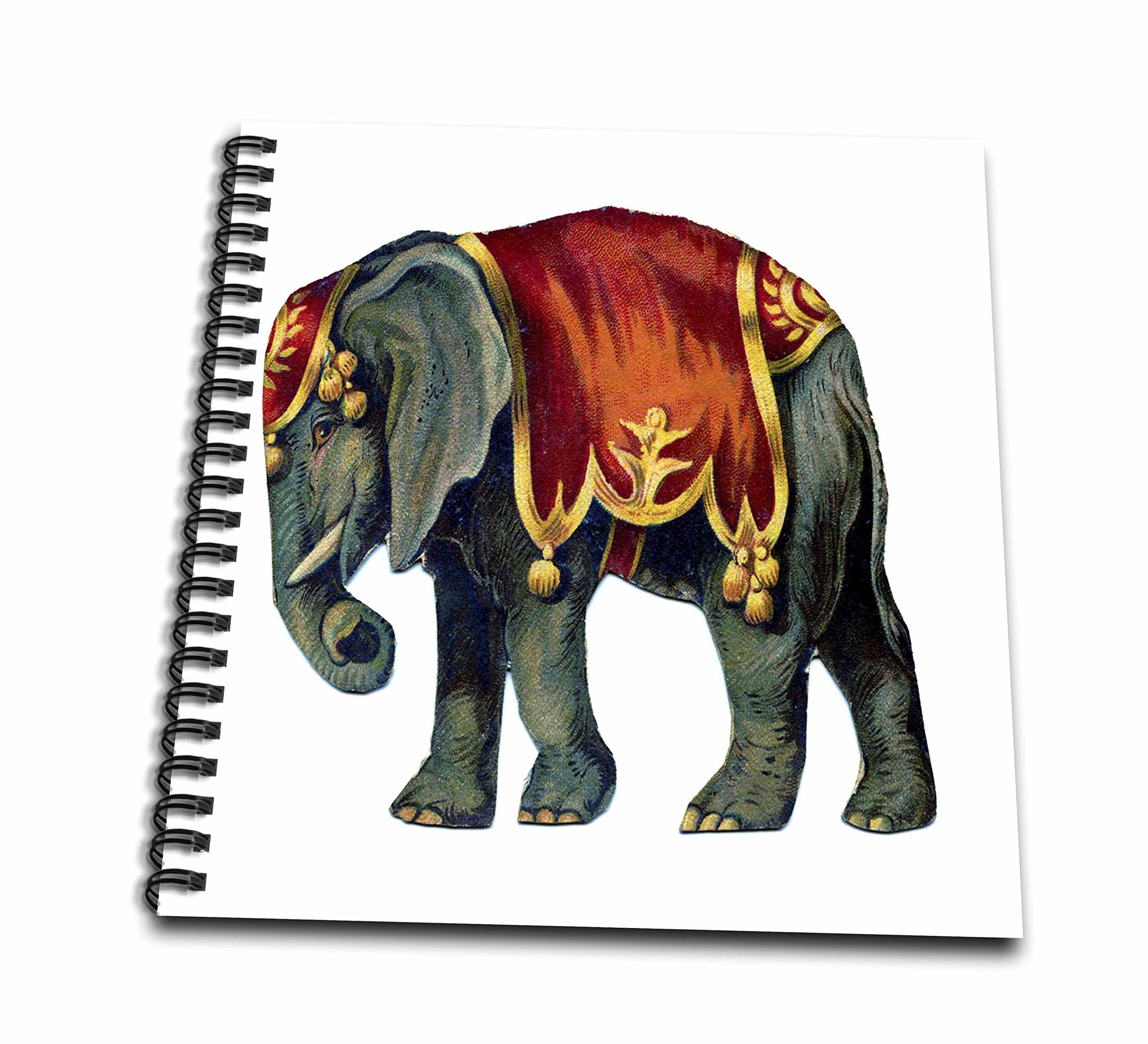 Vintage Circus Elephant Clip Art Illustration Vintage Circus Elephant,