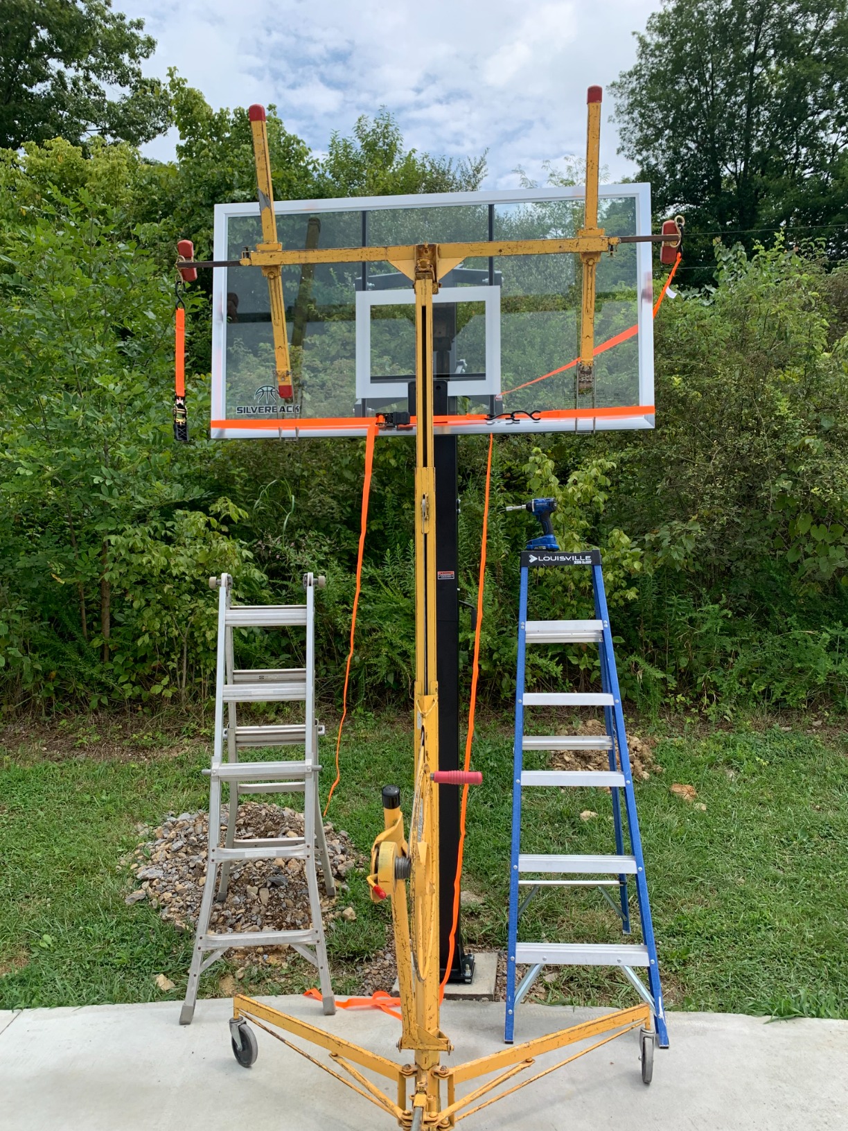 35/mo Finance Silverback InGround Basketball Hoops, Adjustable