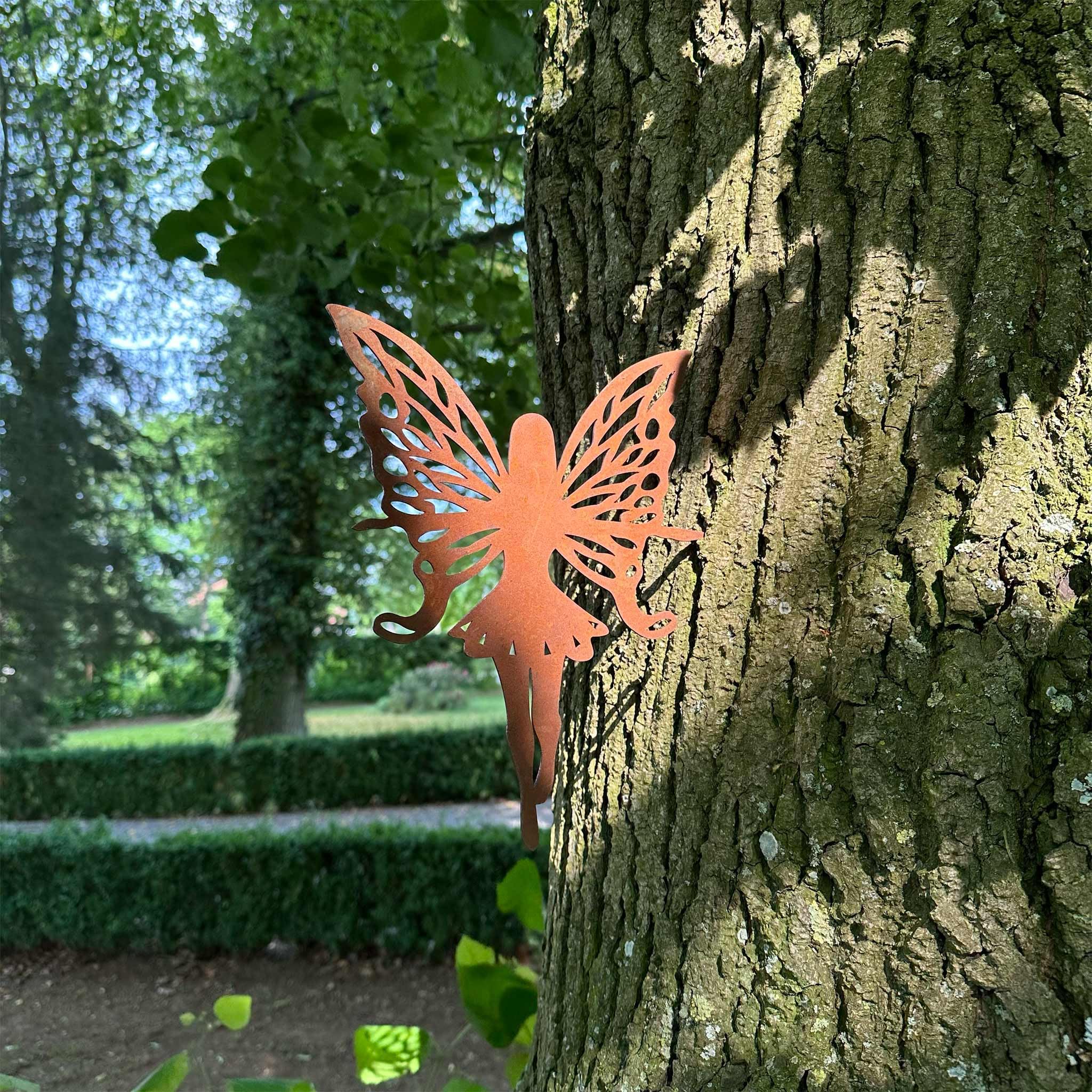 Décoration Jardin Écureuil Acier Corten - Steelmonks | 20x13cm