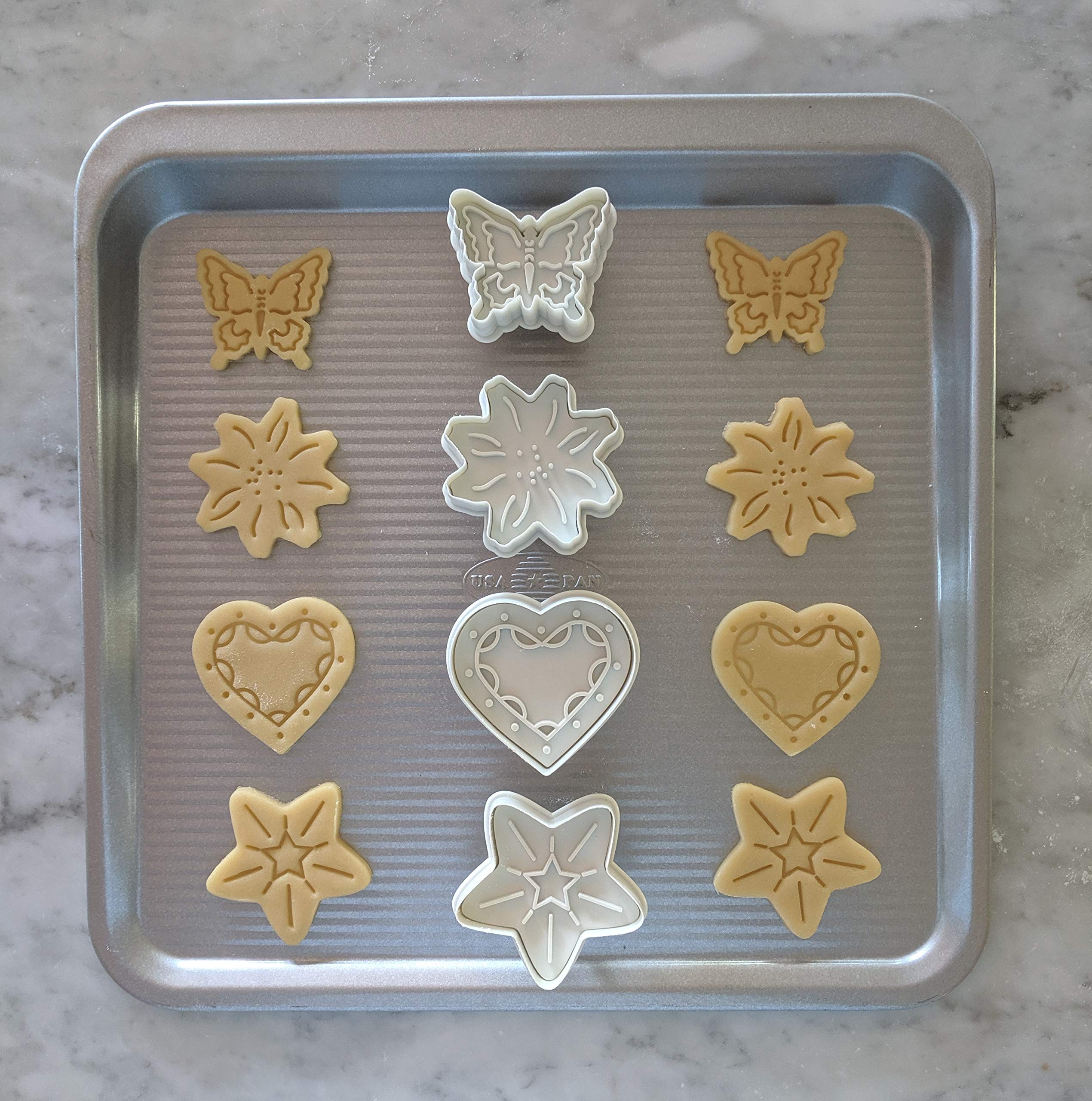 Ateco Fondant- und Teig-Prägevorrichtung, 5,1 cm, Blumen-Ausstecher, weiß