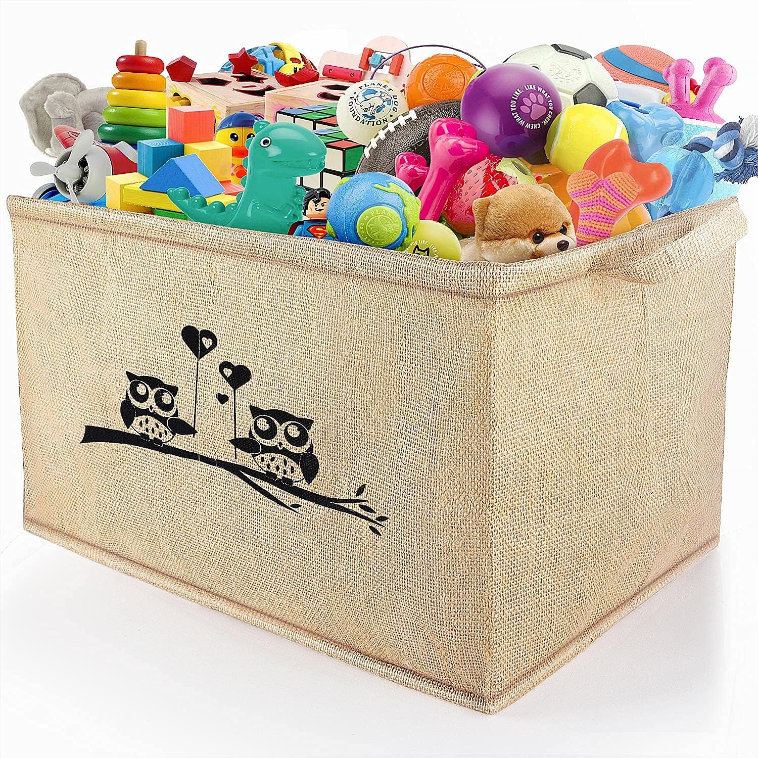 Gimars X-Large Well Standing 26" Toy Chest Baskets Storage Bins for Dog Toys, Kids & Children Toys, Blankets, Clothes - Perfect for Playroom & Shelves