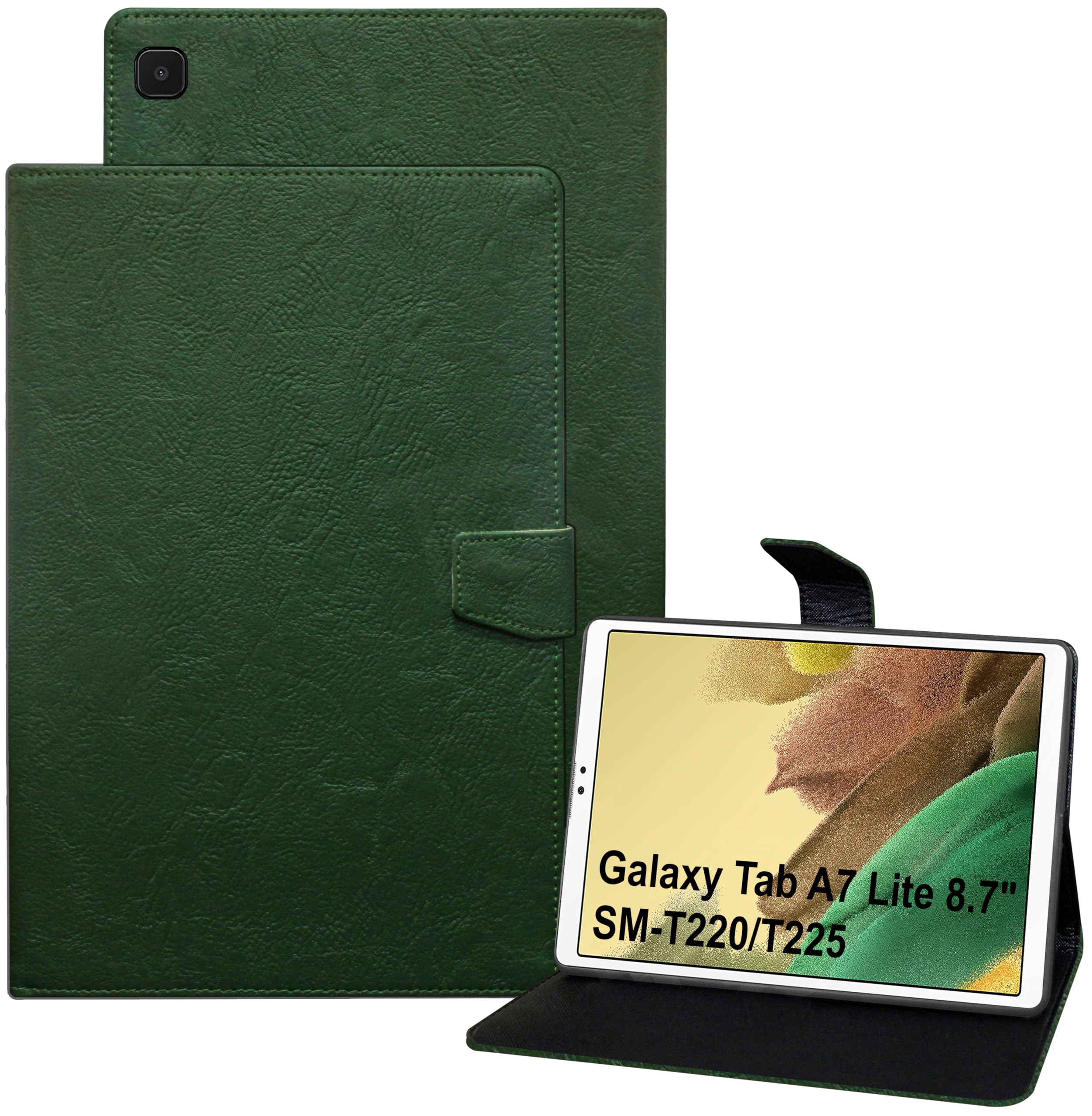 TGK Flip Case Cover for Samsung Galaxy Tab A7 Lite 8.7 inch Plain Design Green (B09GPSSVPX) Amazon Price History, Amazon Price Tracker
