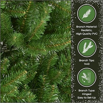 National Tree Company 9ft Unlit Kingswood Fir Slim Christmas Tree