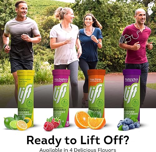 Miniatura 7 de Lift Tabletas energéticas masticables de glucosa de acción rápida  Limón y lima  Tubo de 10 unidades (paquete de 12)