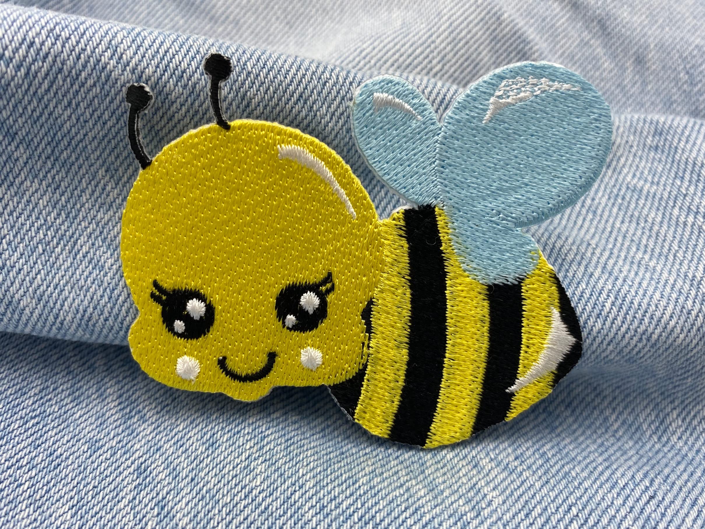 Toppa Termoadesiva O Da Cucire Per Bambini – Simpatica Ape – 4,5 Cm – Ideale Per Vestiti E Accessori