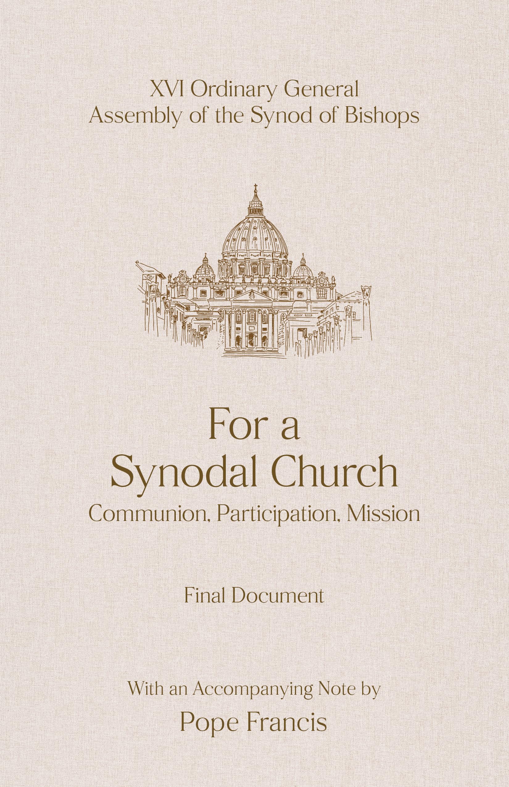 For a Synodal Church: Communion, Participation, Mission