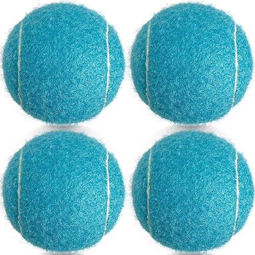Miniatura 8 de Pelotas de tenis, paquete de 4 pelotas de tenis de práctica para principiantes, pelotas de tenis de entrenamiento para mascotas y perros