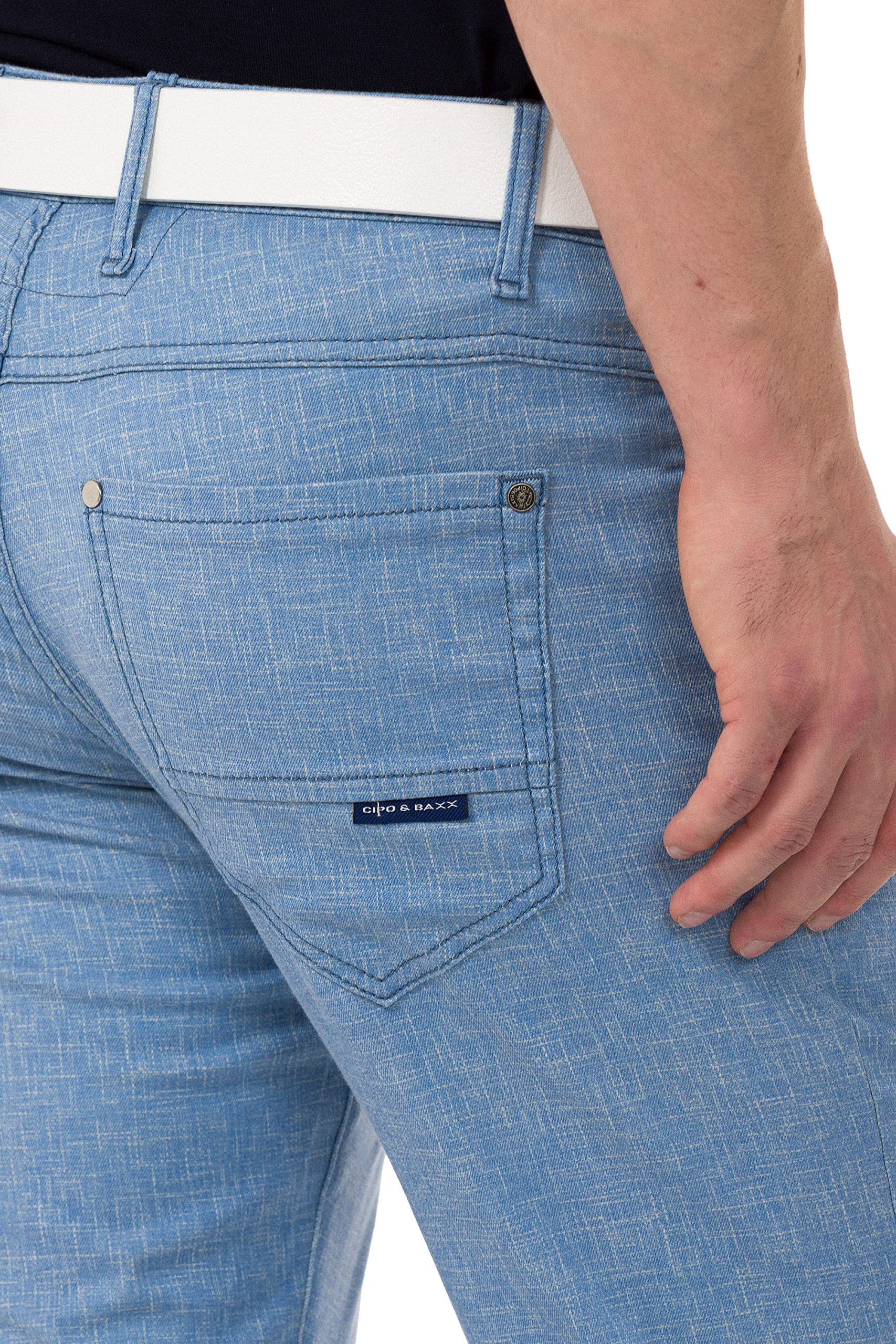 Cipo & Baxx Herren Hose | Modern & Stilbewusst | Hochwertiges Design | für Alltag, Freizeit & Besondere Anlässe