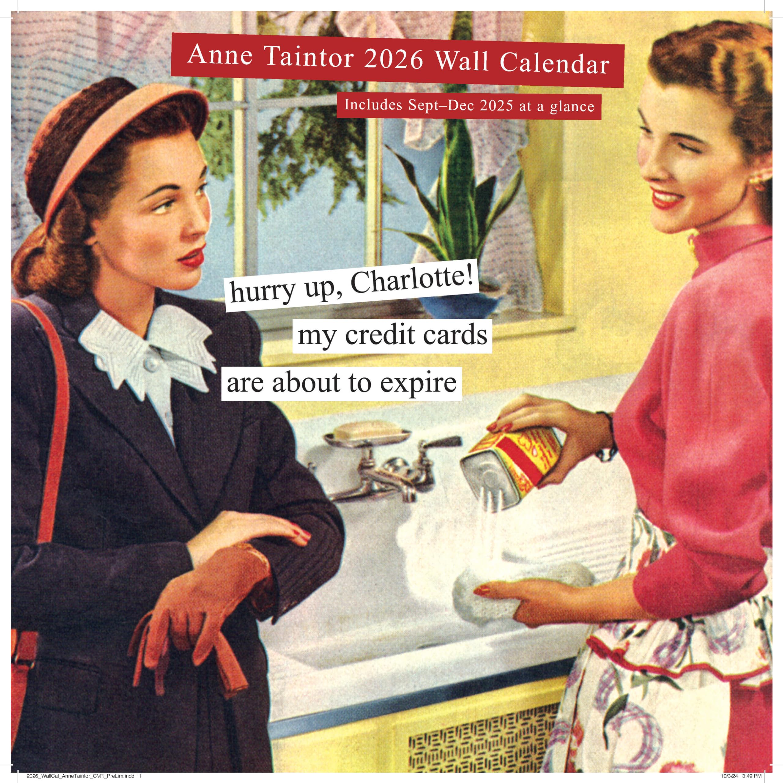 Anne Taintor 2026 Wall Calendar
