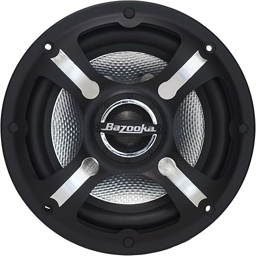 Miniatura 3 de Bazooka  Kit de altavoces coaxiales marinos  4 altavoces LED de 6.5 pulgadas  Controlador LED RGB Plug and Play y control remoto (4 altavoces de 6.5