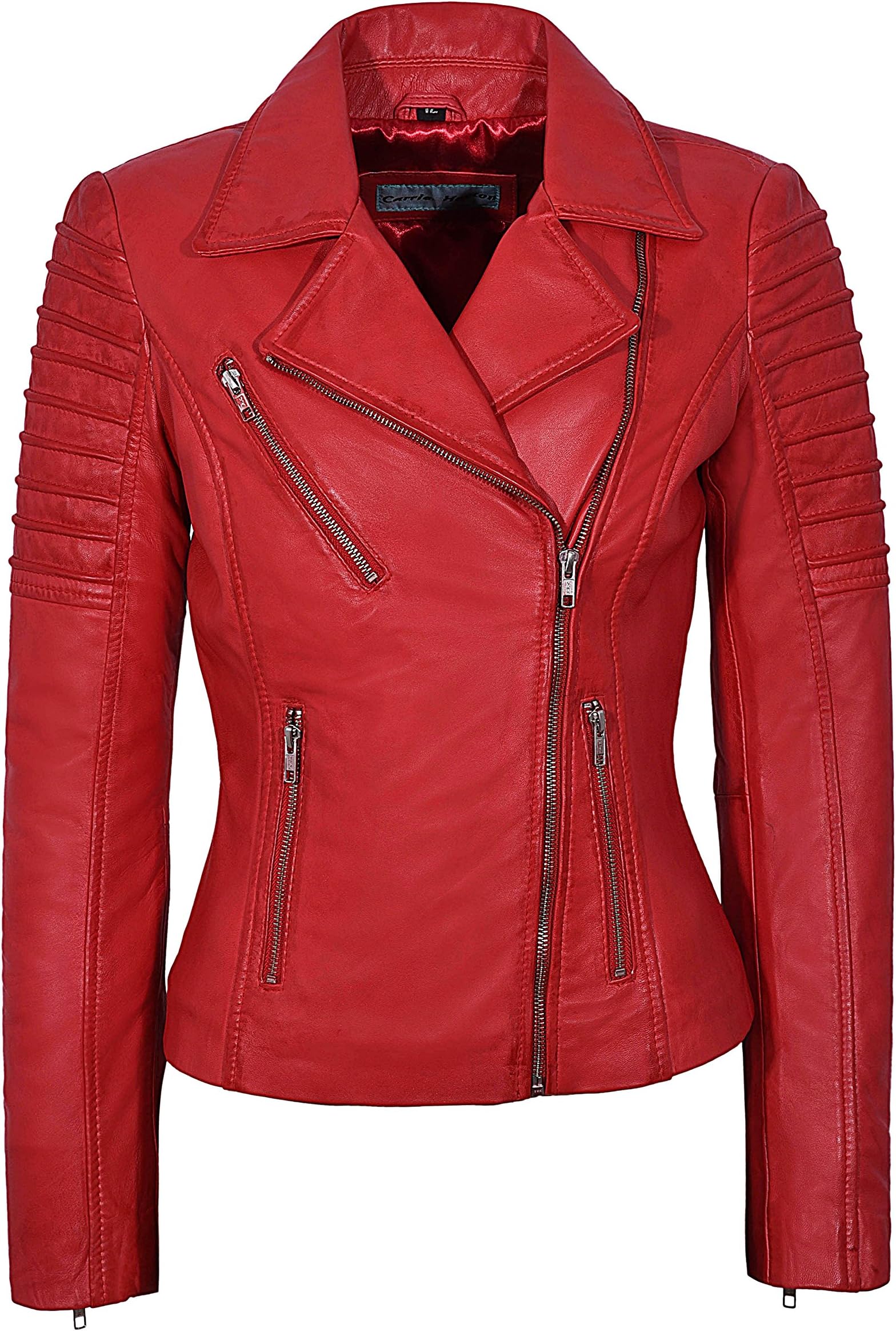 Smart Range LeatherLadies Real Leather Jacket Stylish Fashion Designer Soft Biker Motorcycle Style 9334