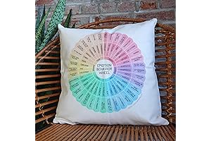 Emotion Sensations Wheel Pillow Cover for Mindfulness