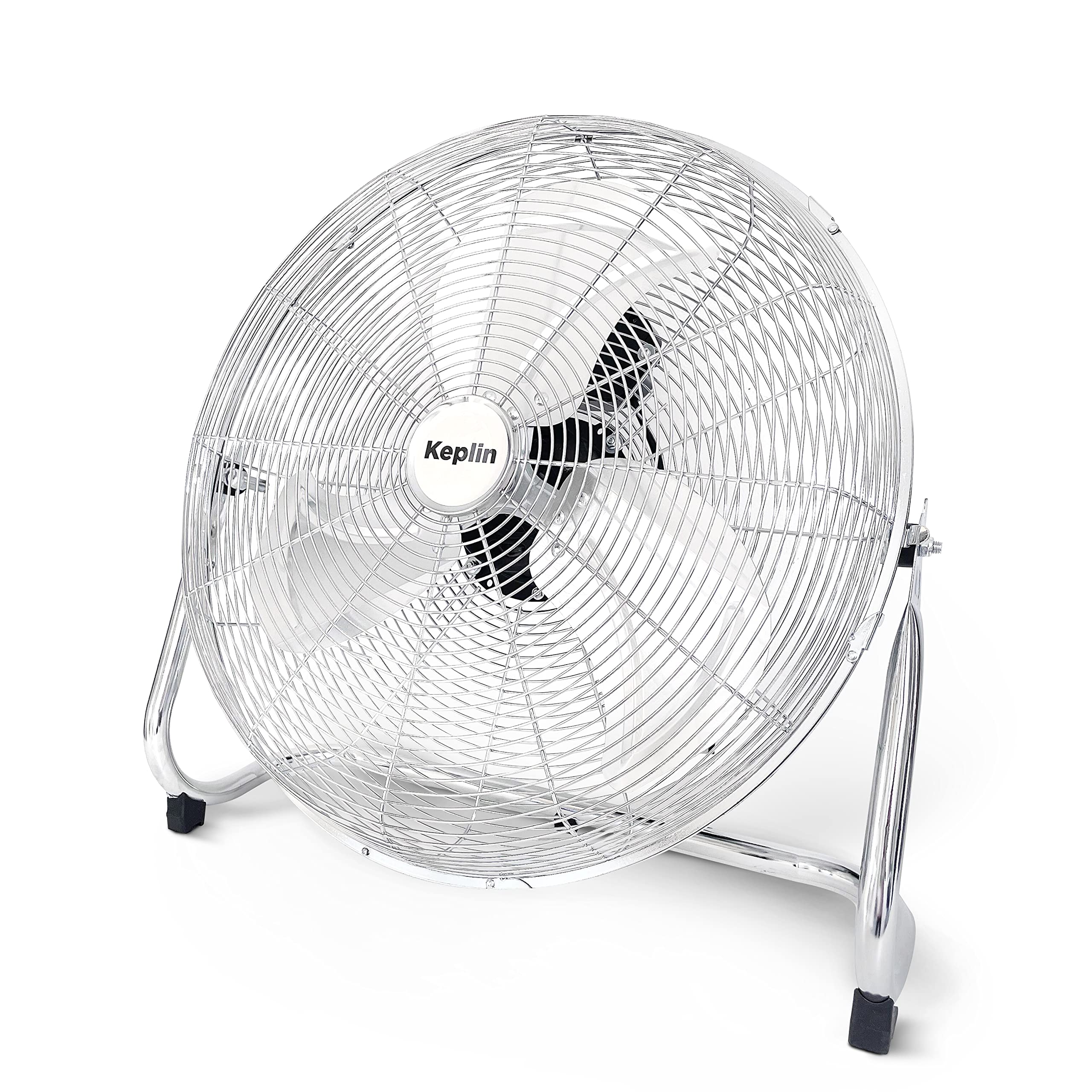 Buy KEPLIN 20" Heavy Duty Chrome Floor Fan with 3 Speeds and Adjustable