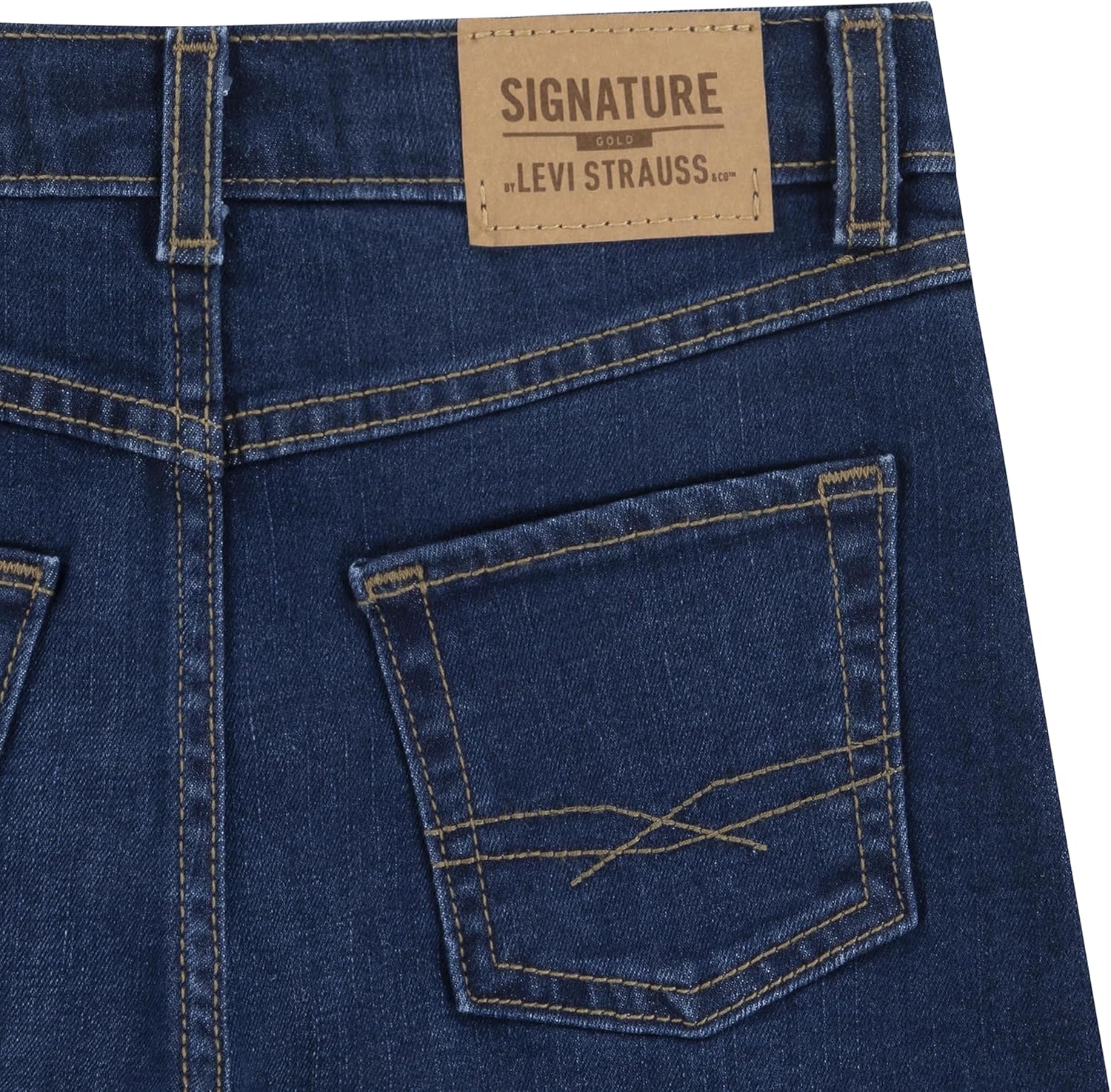 Miniatura 4 de Signature by Levi Strauss & Co. Gold Label Pantalón corto con corte de tiro alto para niña