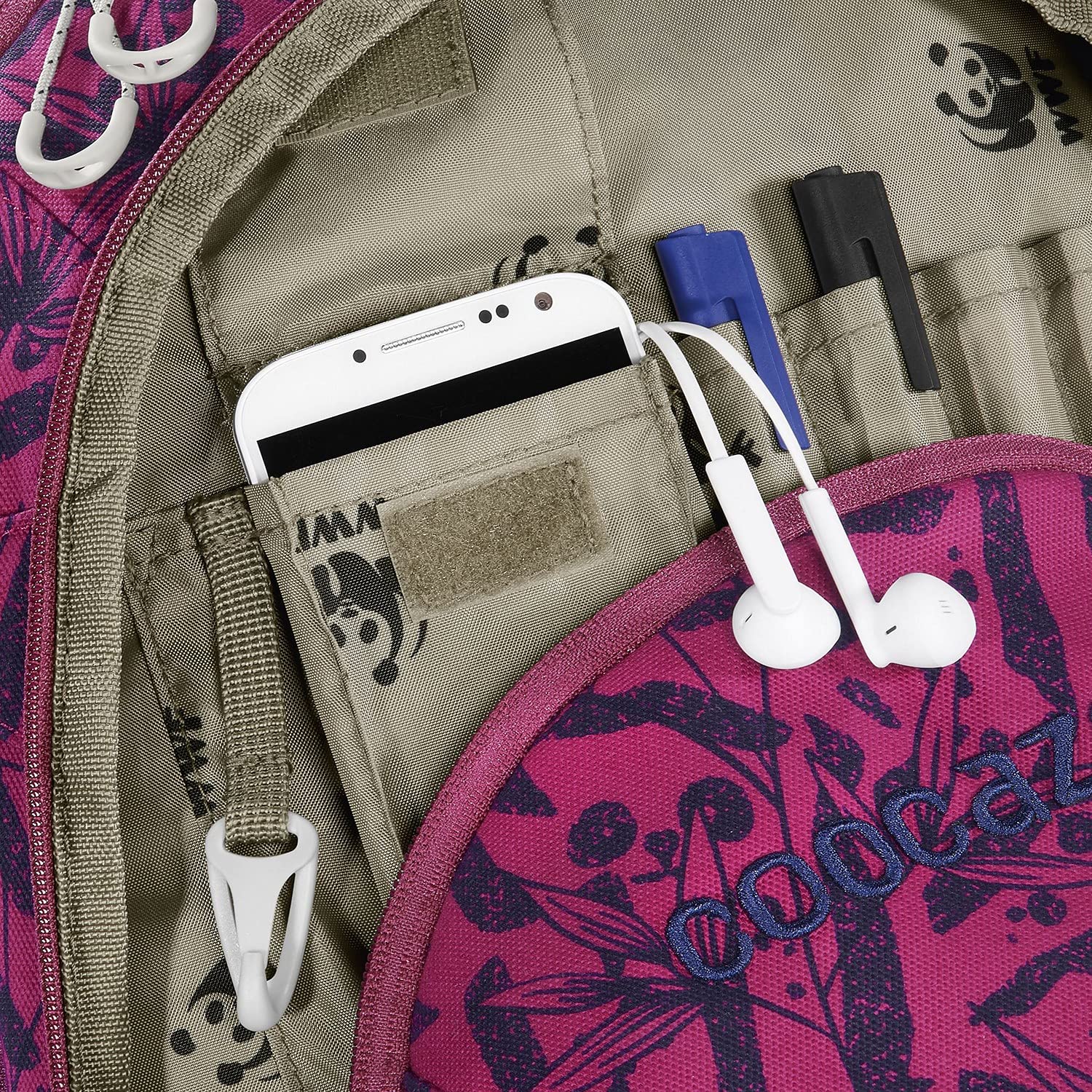 Coocazoo Schulrucksack ScaleRale „WWF Edition - Anemone Trail“, rosa, ergonomischer Tornister, höhenverstellbar mit Brustgurt und Hüftgurt für Mädchen ab der 5. Klasse, 30 Liter 00129811