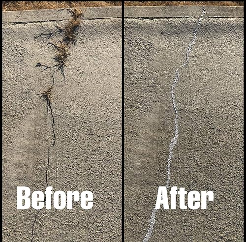 Miniatura 4 de Bluestar - Llenador flexible de hormigón para grietas (gris), bricolaje, no necesita herramientas especiales. Rellena grietas en entradas de