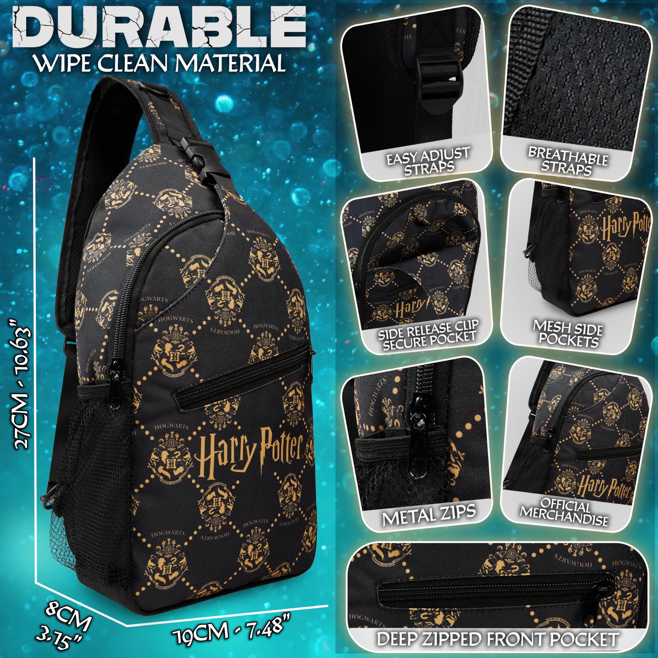 Get Trend Harry Potter Gifts Crossbody Bags for Girls Teens Women | Hello Kitty Cute Kawaii Sling Travel Bag for Phone Money