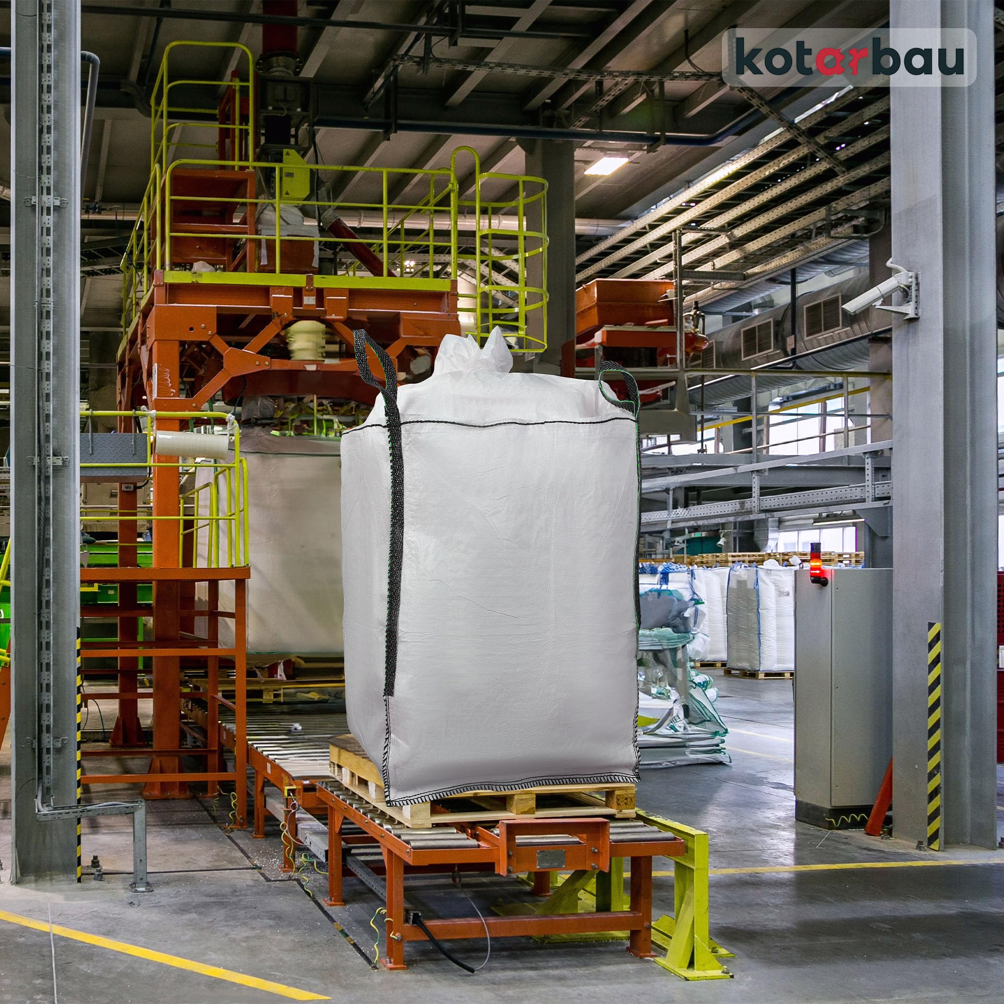 KOTARBAU® 4 St Big Bag Säcke 90x90x160cm Gartenabfallsack Stabil Schürze und Auslauftrichter 1000kg PP Schwerlastsack Gartenabfallsäcke Gartentasche Abfallsäcke Schuttsäcke Bauschuttsäcke Garten Zubeh