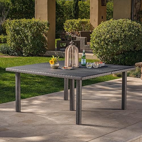 Fiona 64'' Outdoor Dining Table, Square Patio Dining Table with