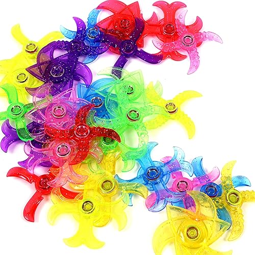 Miniatura 7 de Juego de 46 juguetes giratorios para ansiedad, mini juguete de plástico para dedos, bolsas de regalos para fiesta de cumpleaños, juguetes de caja