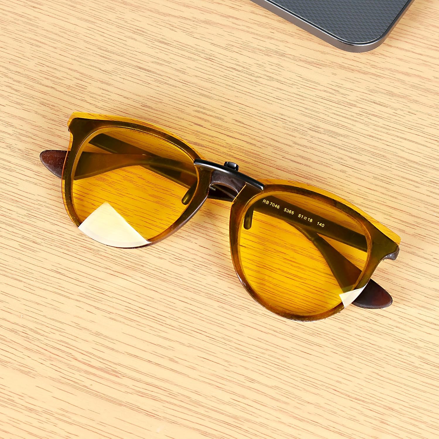 Polarized CLIP-ON Sunglasses for Ray-Ban RX7046 RB7046 Erika Round image 4
