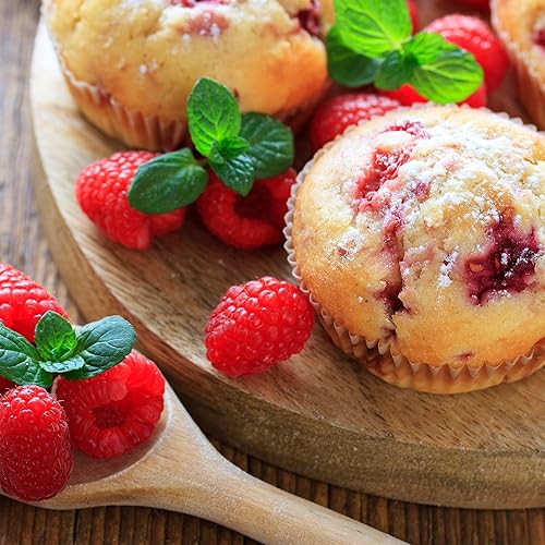 Miniatura 4 de Chef Buddy - Molde de silicona para magdalenas, bandeja antiadherente reutilizable para hornear con 12 tazas, apta para microondas, horno,