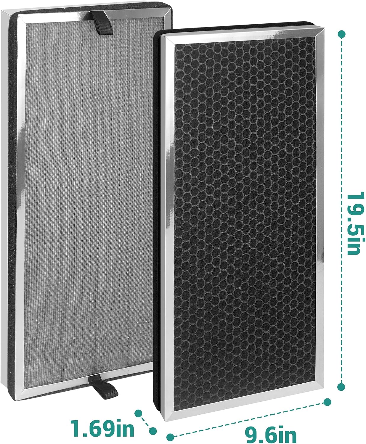 JF888 Replacement Filter Set Compatible with Jafända JF888 Jafanda Air Purifier, 4-in-1 Filtration with Activated Carbon Filter, 2 Count