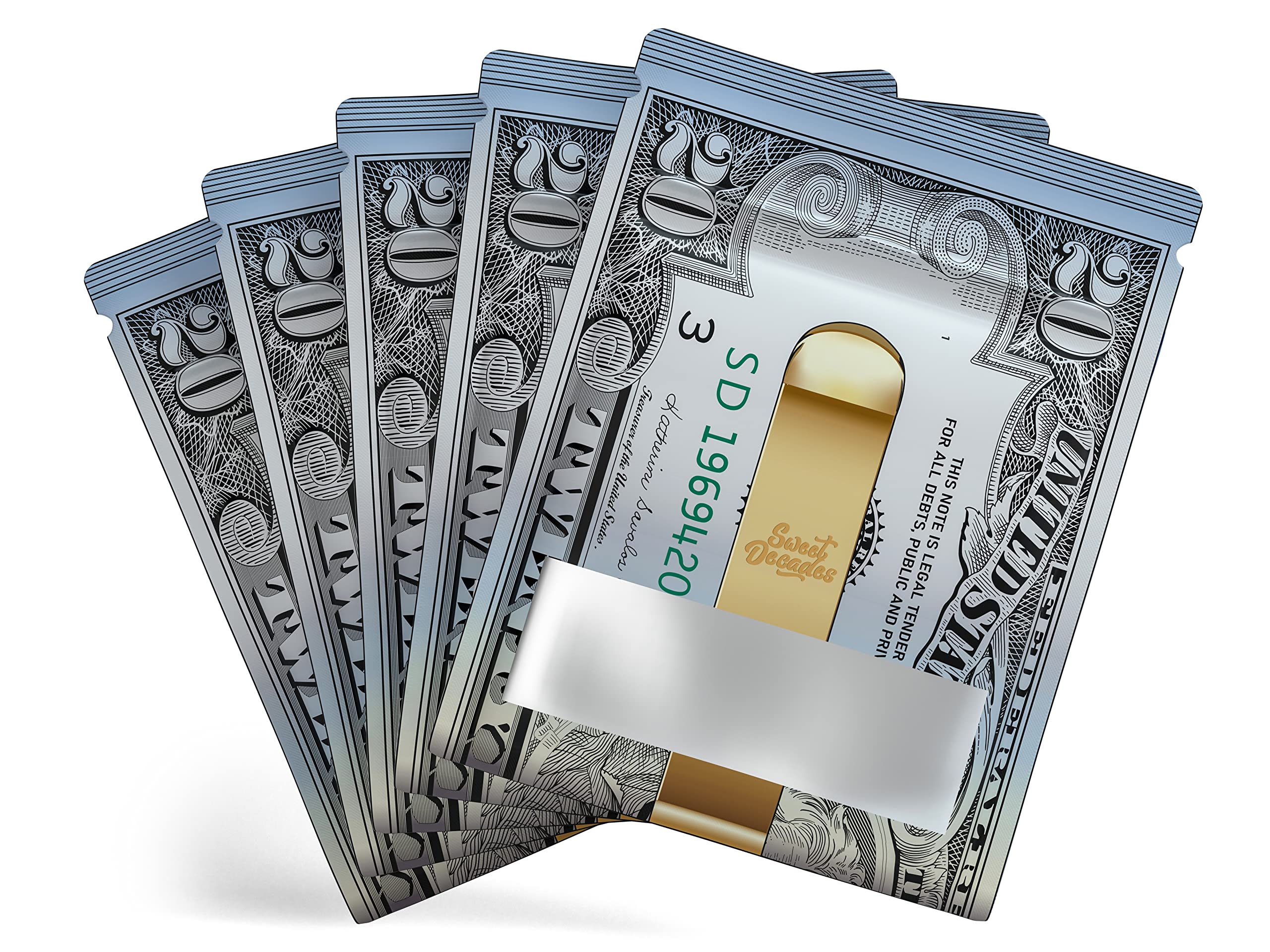 Buy 100 Pack Sweet Decades Resealable Mylar Bags Safe Food Storage Bags