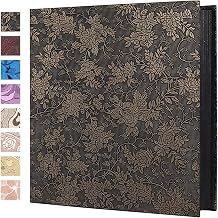 RECUTMS Leather Cover Photo Album 600 Pockets Memo Album Hold 4x6 Photos 5 Per Page Valentines Day Present Wedding Family Photo Albums Graduation Memory Book Bronze 14x13 inches