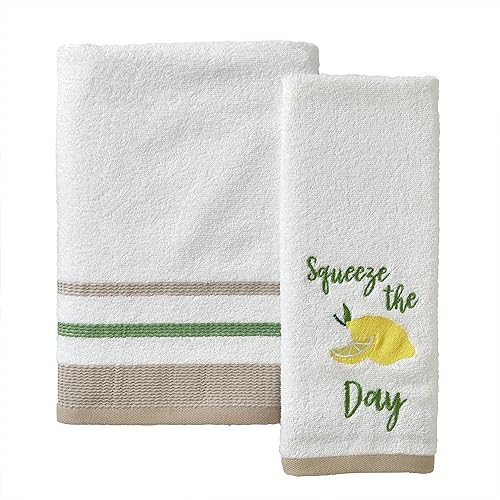 SKL Home Lemon - Juego de 2 toallas de bañomano