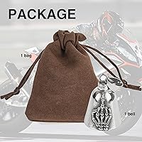 Vista 6 de Motorcycle Bell for Luck, Drive Safe Cycling Bells For Bikers Riders