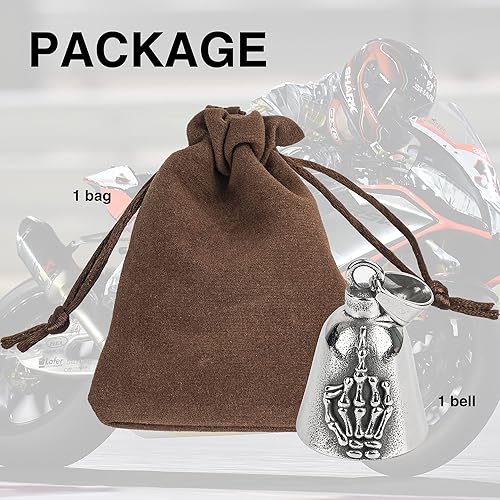Miniatura 6 de Motorcycle Bell for Luck, Drive Safe Cycling Bells For Bikers Riders