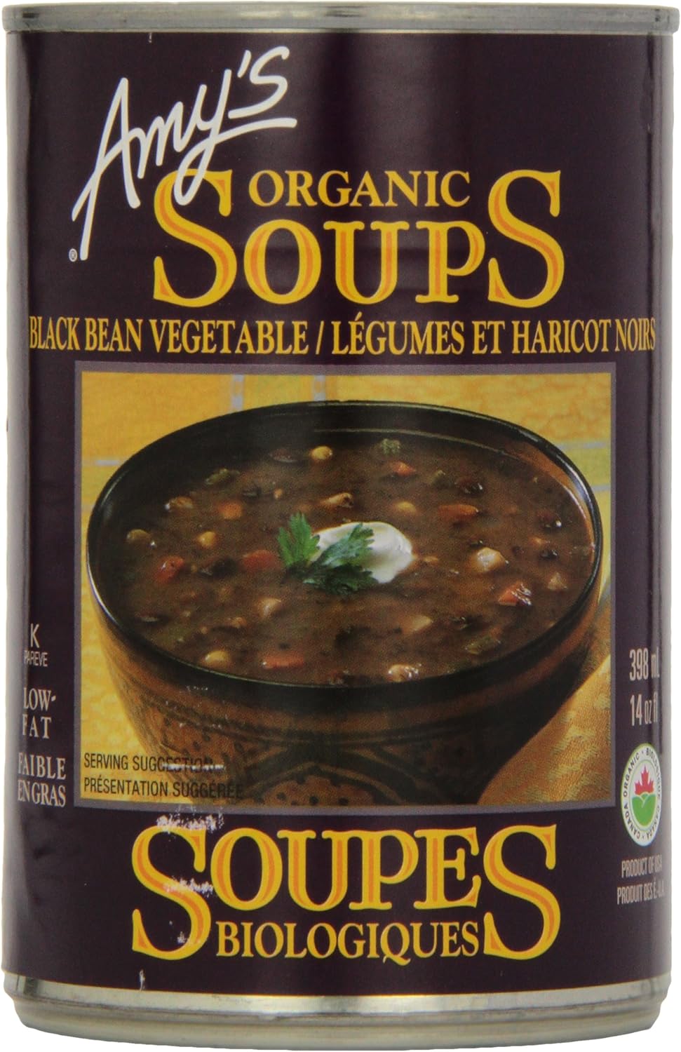Amy'S Kitchen Organic Black Bean Vegetable Soup, 398 ml Amazon.ca