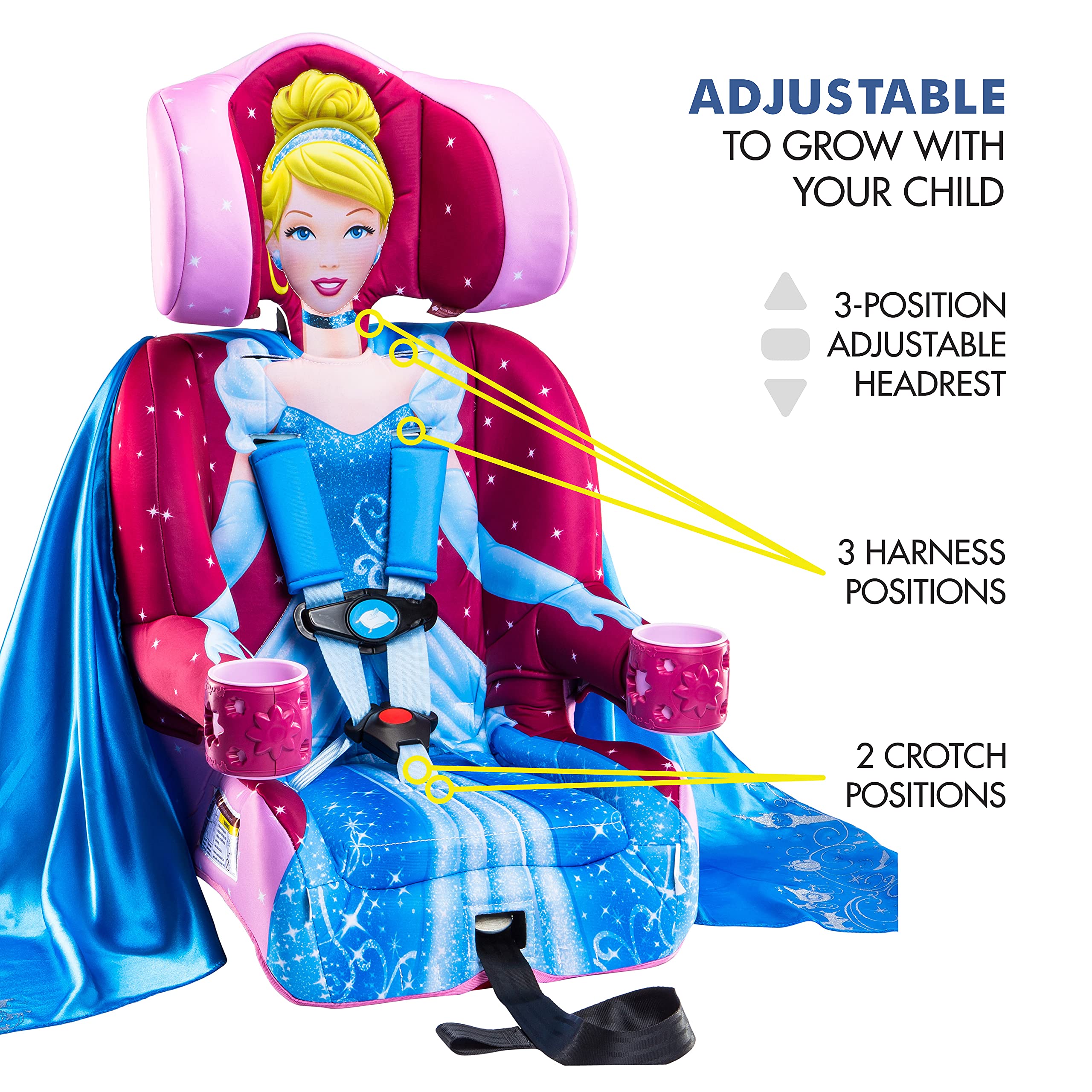 Buy KidsEmbrace 2in1 Harness Booster Car Seat, Disney Princess
