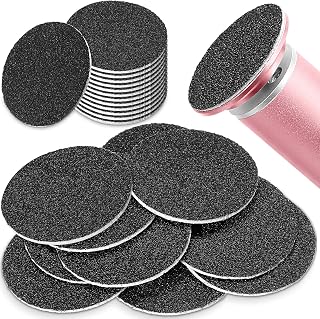 120 Pieces Replacement Sandpaper Discs for Electric Foot File Adjustable Speed Callus Remover Tool Sandpaper Pad Disks Replaceable for Men Women Dead Cracked Hard Skin