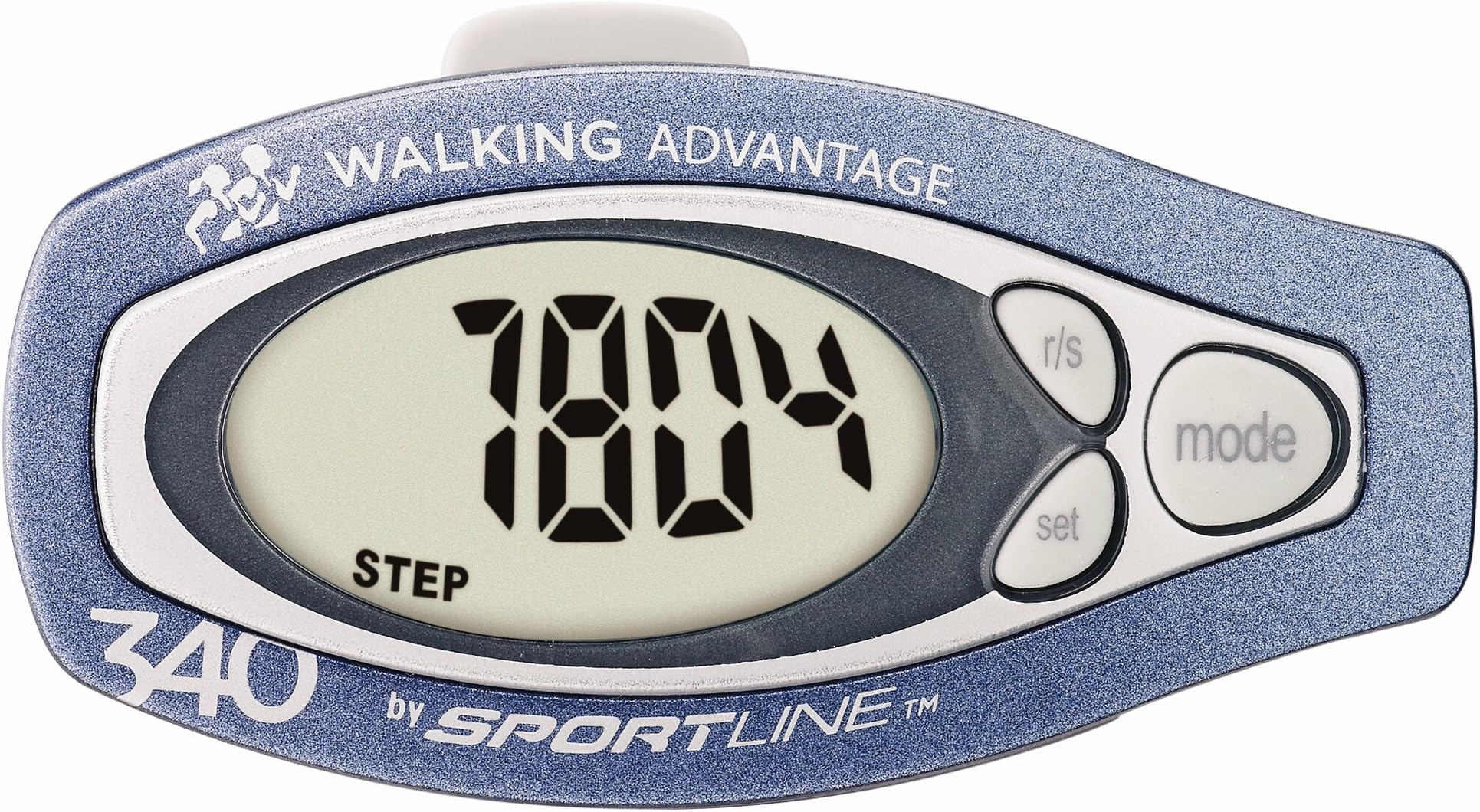 Sportline 340 Step and Distance Pedometer- Includes Pedometer, Warranty Card, Instruction Sheet and Walking Book