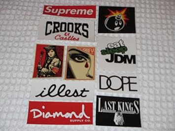 supreme diamond sticker