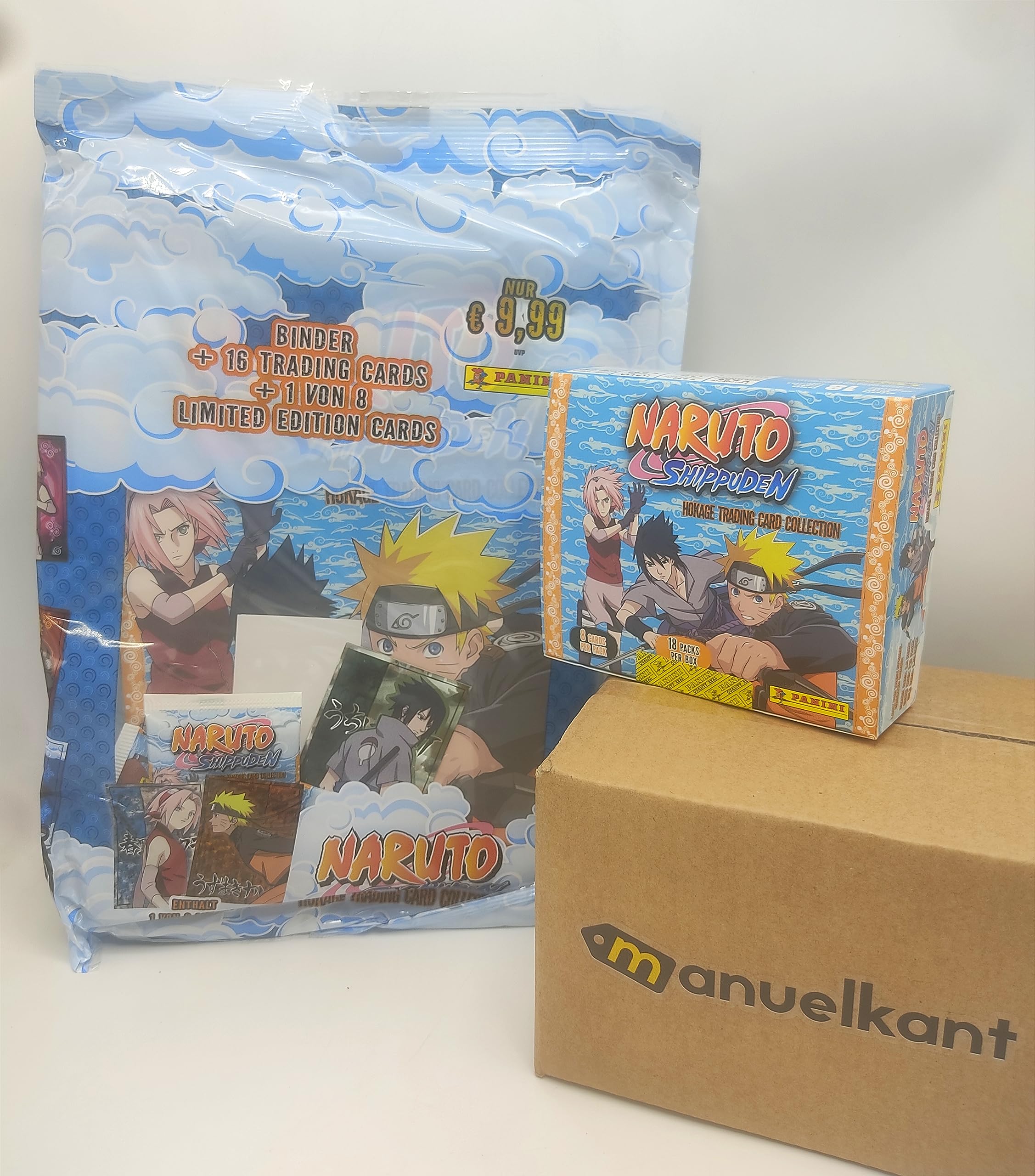 manuelkant Naruto Shippuden Hokage Trading Cards - Starterpack + Box of 18 Sleeves