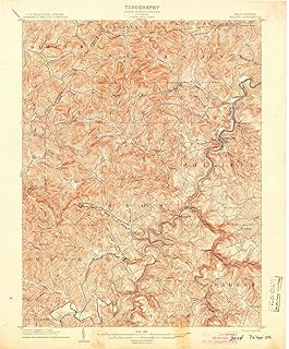 West Virginia Maps - 1904 Philippi, WV - USGS Historical Topographic Wall Art : 18in x 24in, Large Wall Art Map