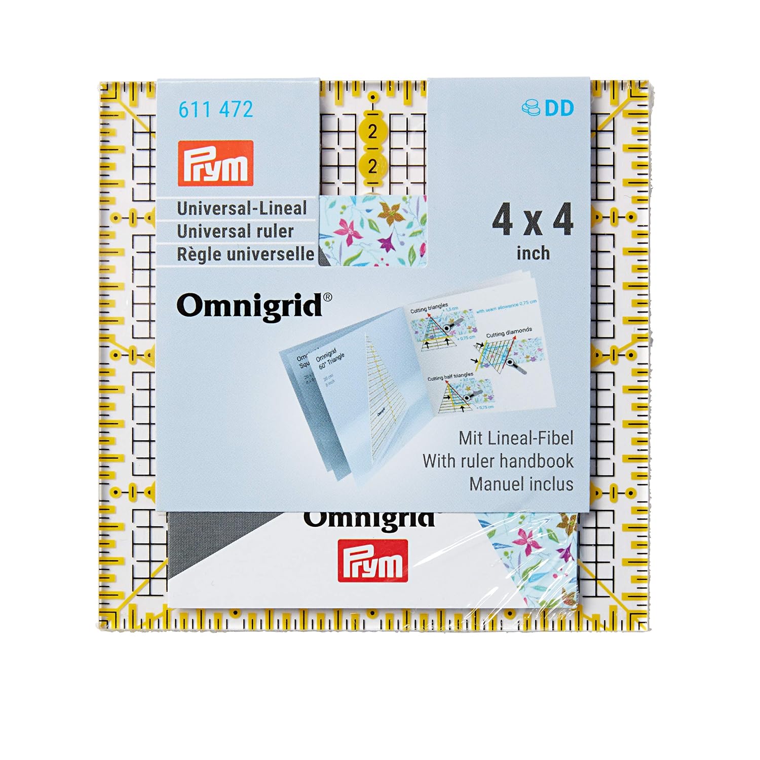 Omnigrid Universal Ruler Inch Scale 9.5 x 9.5