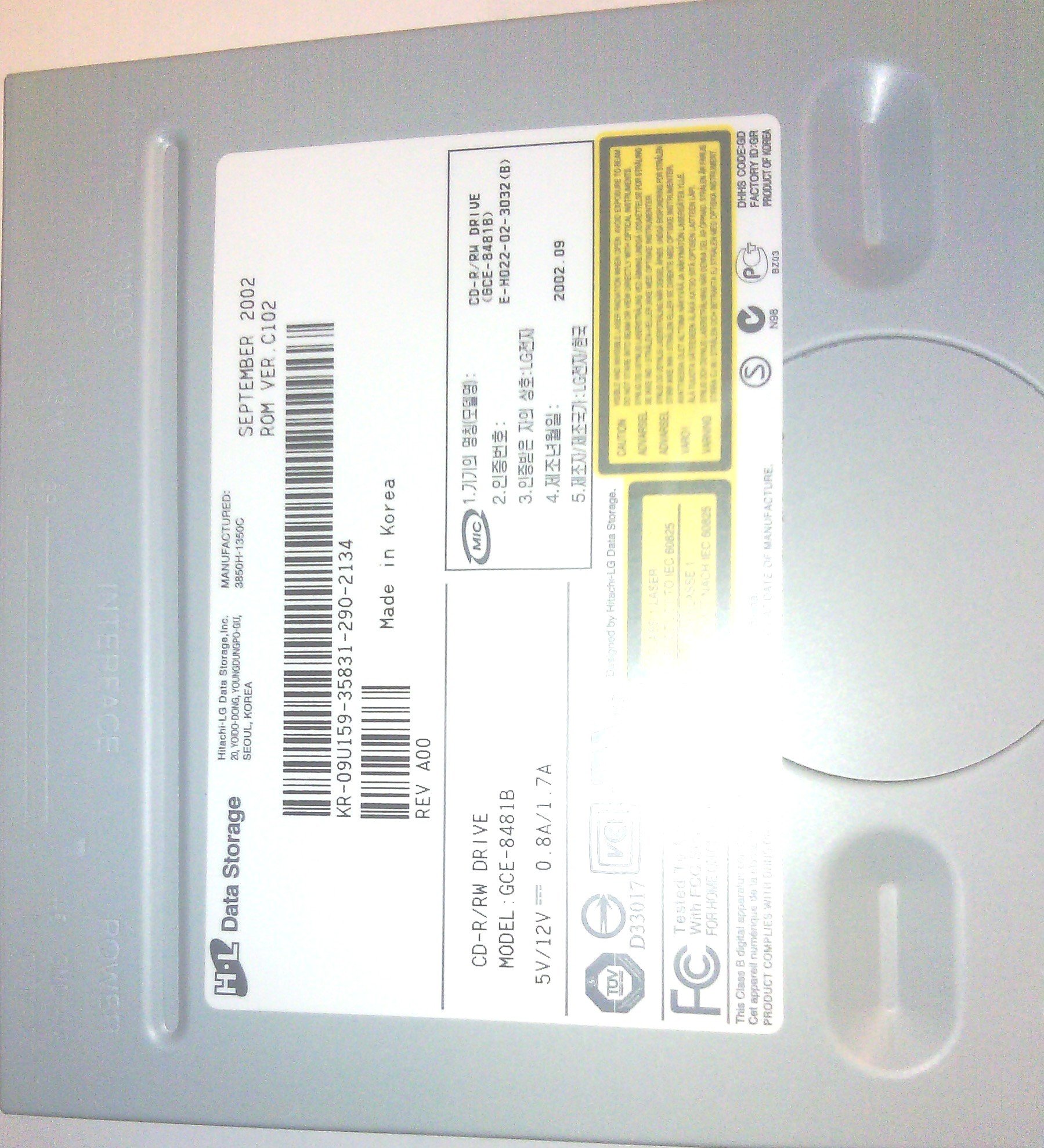 Amazon.com: HL DATA STORAGE Model: GCE-8481B - Disk Drive - CD-R