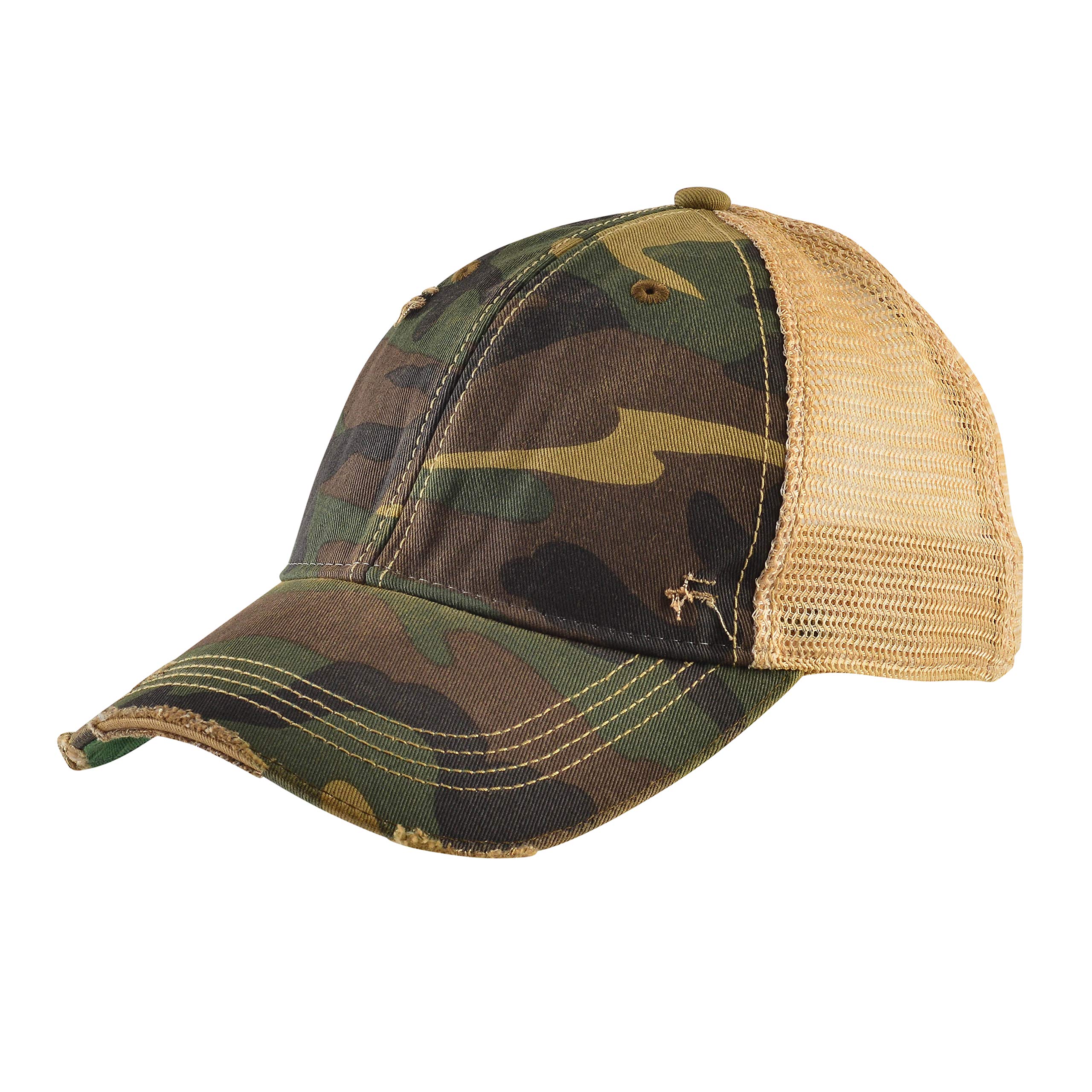 Vintage Distressed Baseball Cap – Unstructured Fit Adjustable Snapback Hat for Men & Women