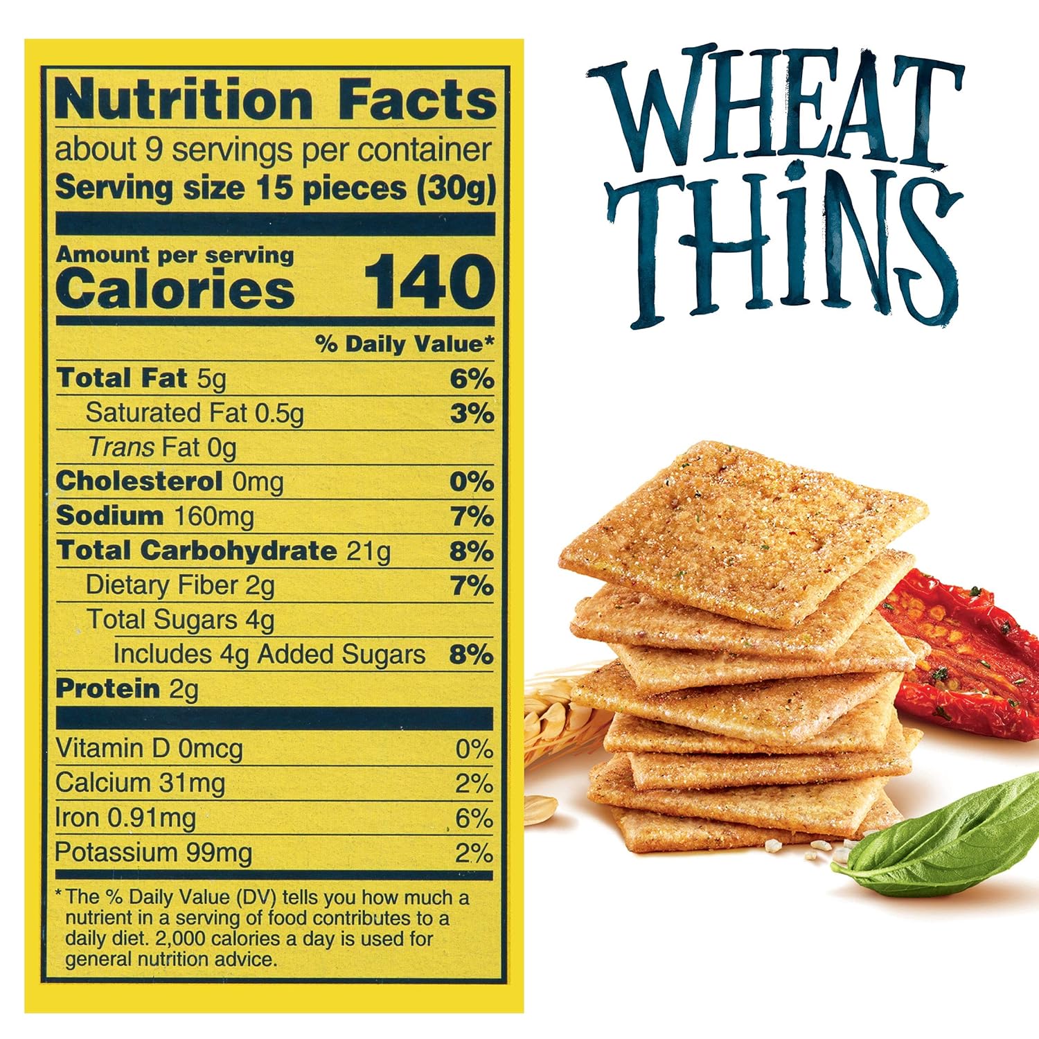Amazon.com: Wheat Thins Sundried Tomato & Basil Whole Grain ...