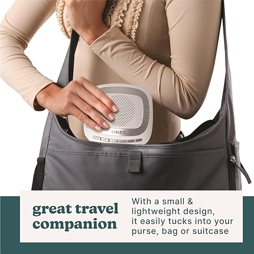 Miniatura 6 de HoMedics Máquina de sonido de ruido blanco  Terapia de sueño portátil para el hogar oficina bebé y viajes  6 sonidos de naturaleza relajantes y