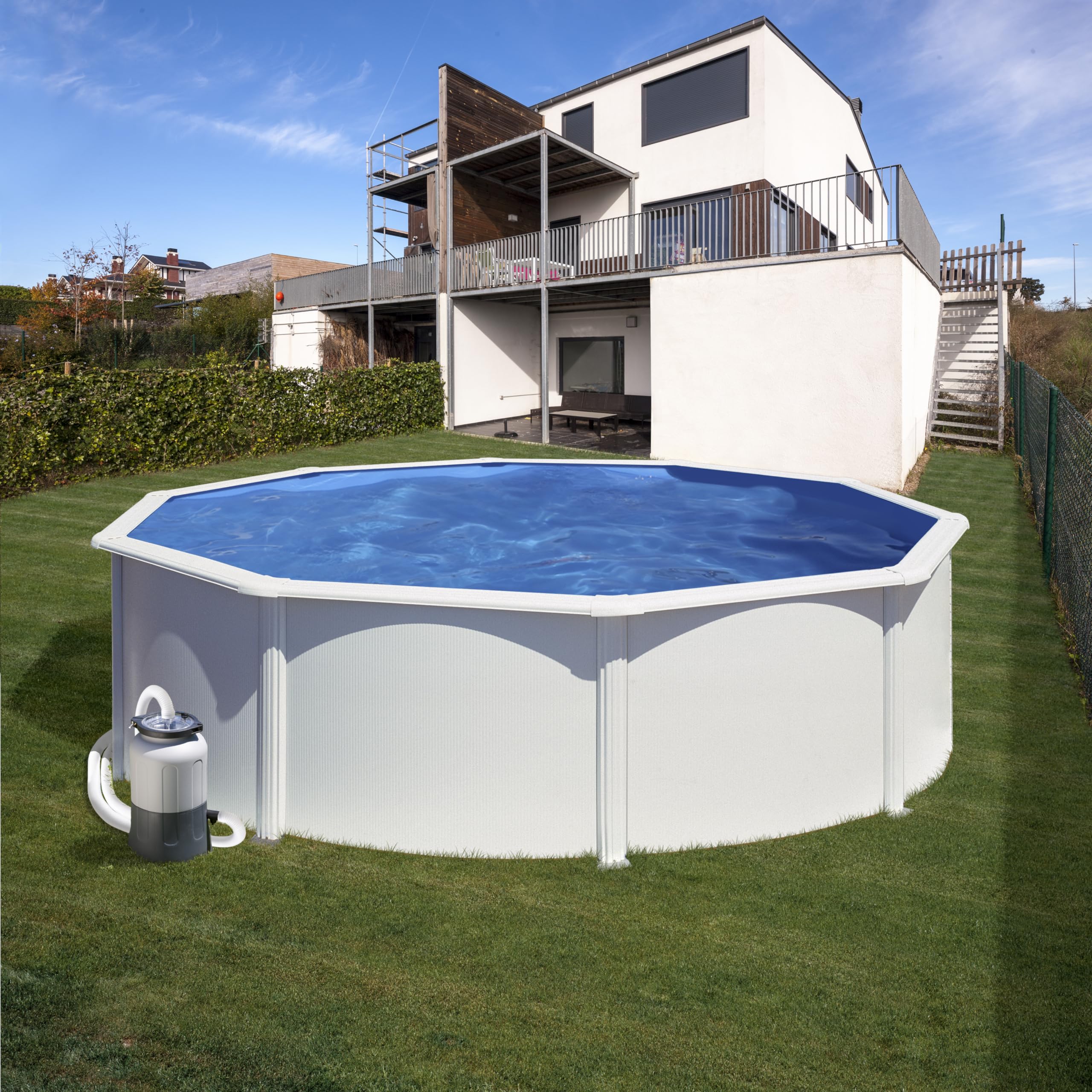 Gre FAQC40 -Filtro Compacto con Aqualoon, de bajo Consumo, con Conexiones 32-38 mm para Piscinas de hasta 15 m3
