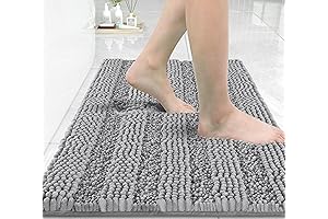 Extra Thick Plush Bath Mat - Machine Washable and Super Absorbent