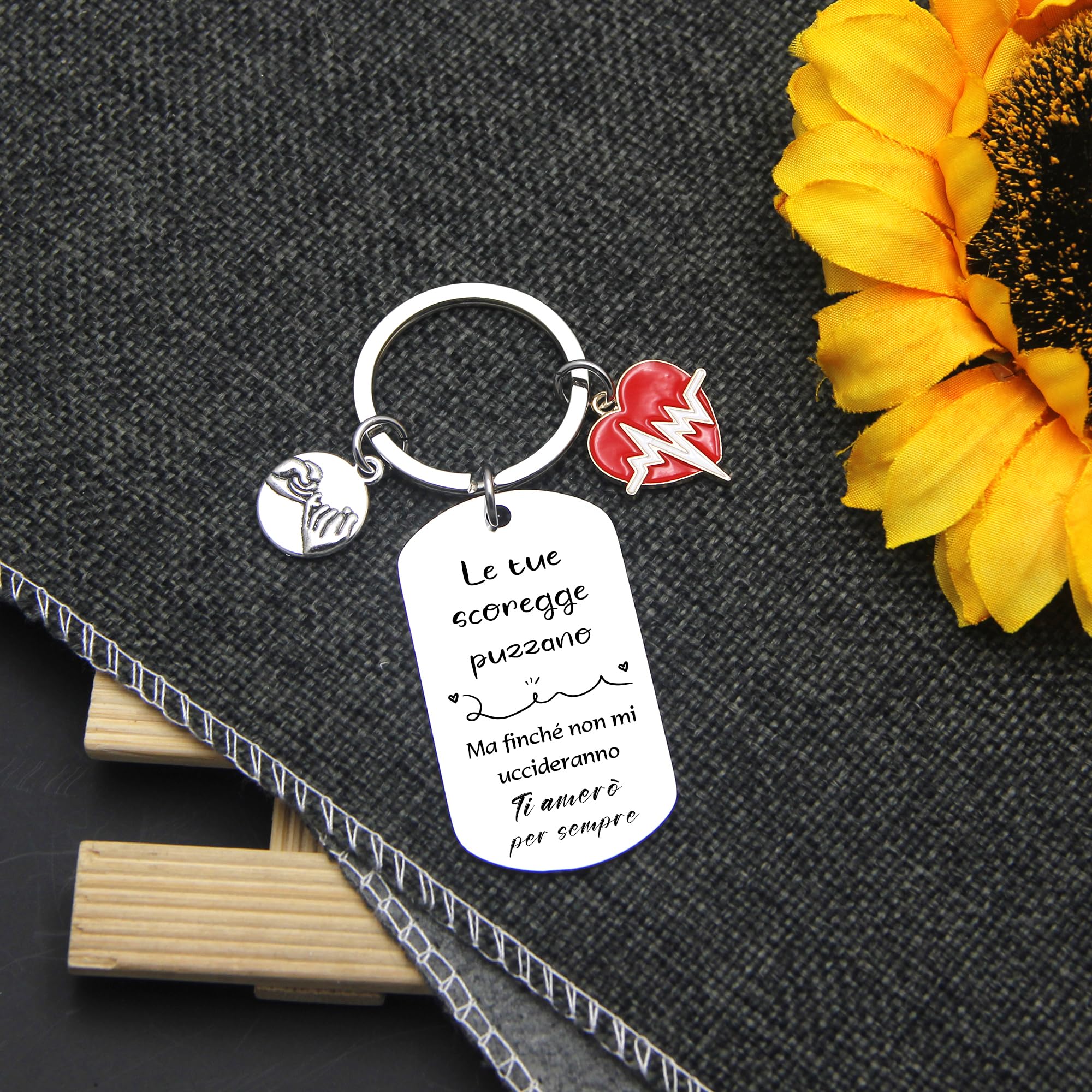 FGHJK Regalo San Valentino San Valentino per Lei Regalo San Valentino per Lui Portachiavi Personalizzato Regalo Fidanzato Fidanzata Regalo Coppia Portachiavi Coppia Idee Regalo Coppia