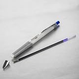 Pentel Glidewrite Signature Ballpoint Pen, (1.0mm) Medium, White Barrel, Blue Ink, Pack of 3 (BX930WBP3C) – view 5