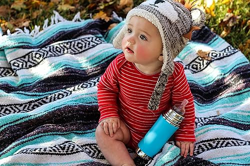 Miniatura 8 de Pura Kiki - Botella infantil aislada de acero inoxidable de 7 onzas, incluye pezón y funda de silicona de flujo medio, anticólicos, sin plástico,