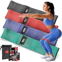 Fitness band set - latex/fabric loop resistance resistance bands + training eBook gymnastics band fitness sports workout strength training band elastic booty training band sports band mini band yoga